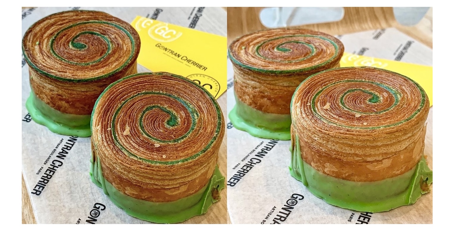 極上のスイーツ 東京都表参道駅近くにあるお店 ゴントランシェリエ の スパイラルピスタチオ