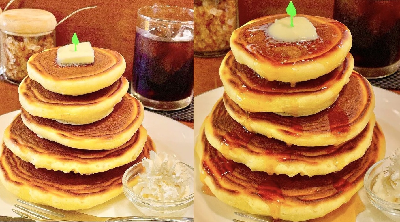 極上のスイーツ 東京都浅草にあるお店 ミモザ の Big Hotcake