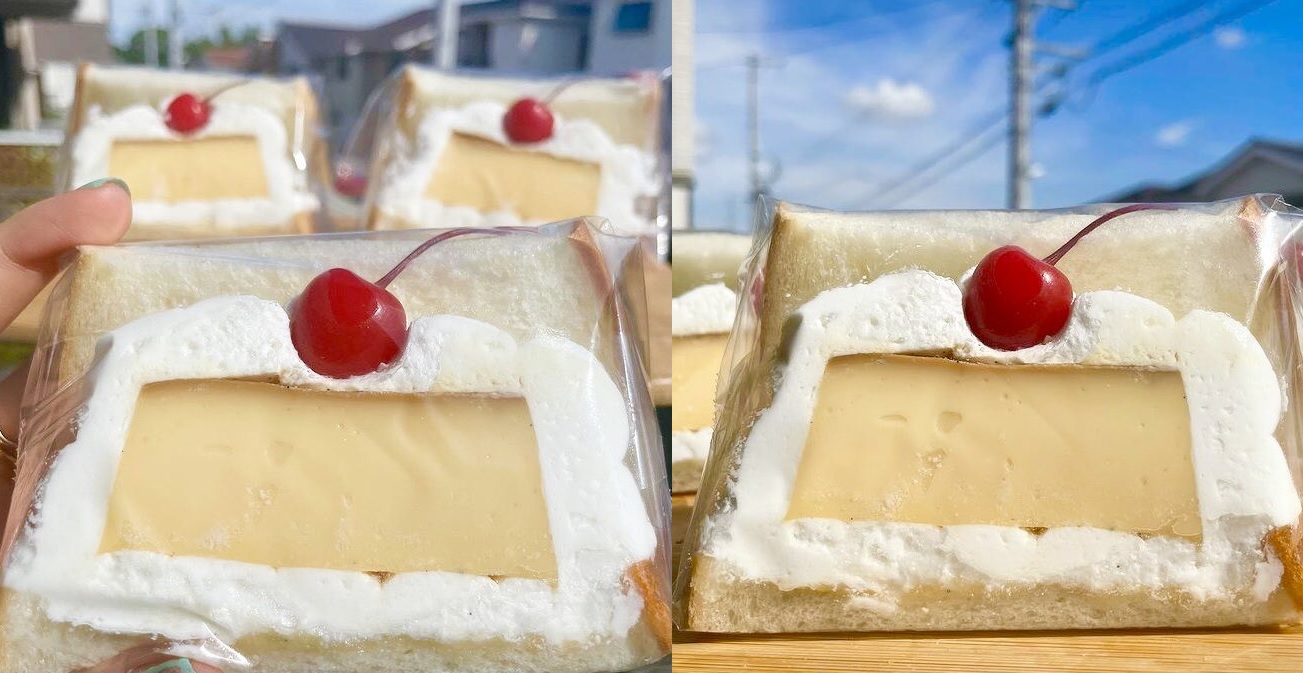 極上のスイーツ 愛知県名古屋市にあるお店 ぱん兄弟 の プリンアラモードサンド