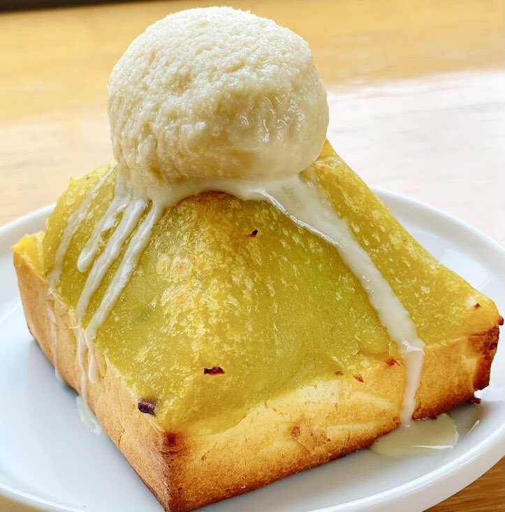 極上のスイーツ 東京都表参道駅近くにある シンシアガーデンカフェ の スイートポテトトースト