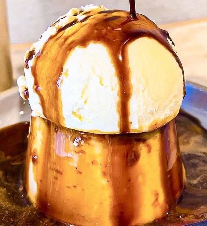 極上のスイーツ 佐賀県佐賀駅近くにあるお店 Orutana の プリンアフォガート