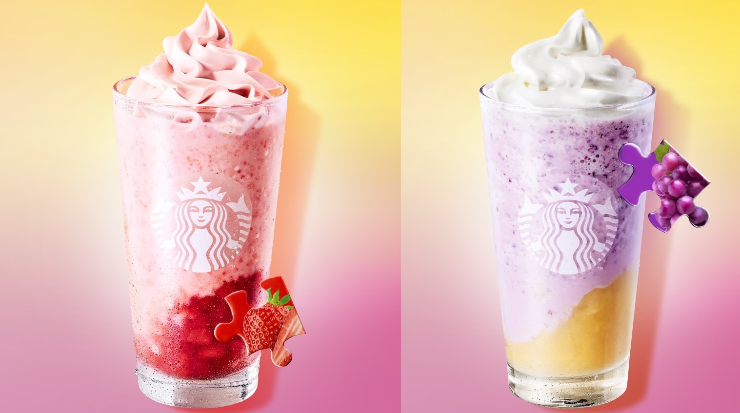 極上のスイーツ | スターバックスの店舗限定の「My フルーツ³ フラペチーノ® ストロベリー/グレープ＆ピーチ」